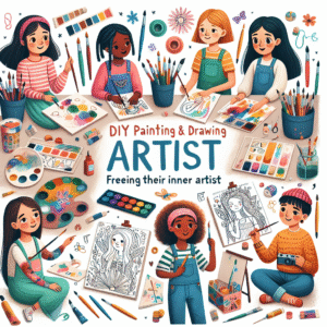 DIY Pintura e Desenho para Crianças: Libere a Artista que Há Dentro Delas