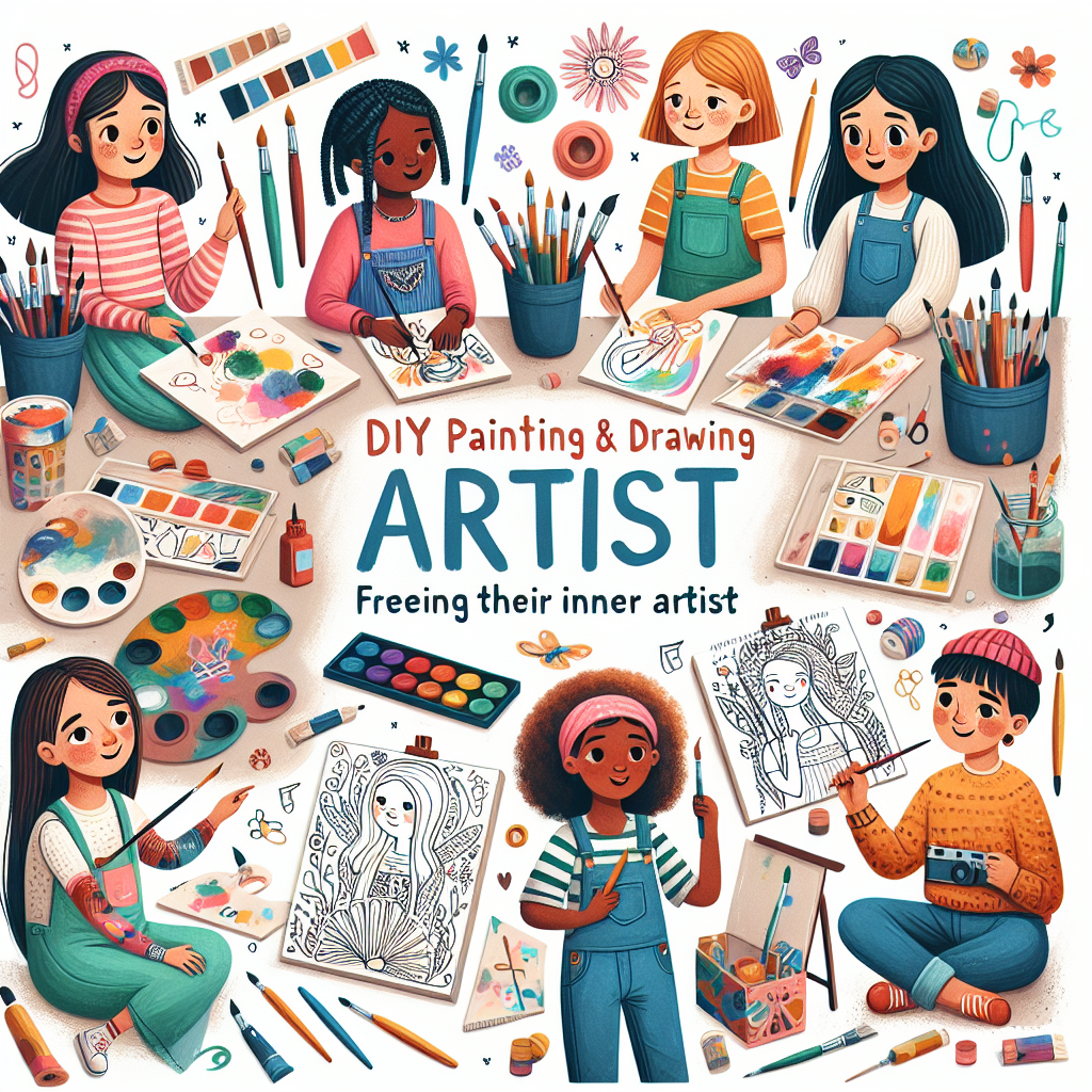 DIY Pintura e Desenho para Crianças: Libere a Artista que Há Dentro Delas