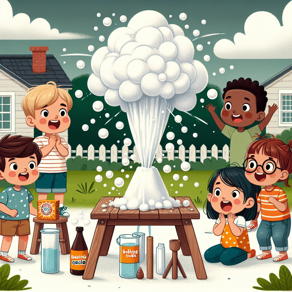 DIY vulcão de bicarbonato para crianças: uma erupção que ensina