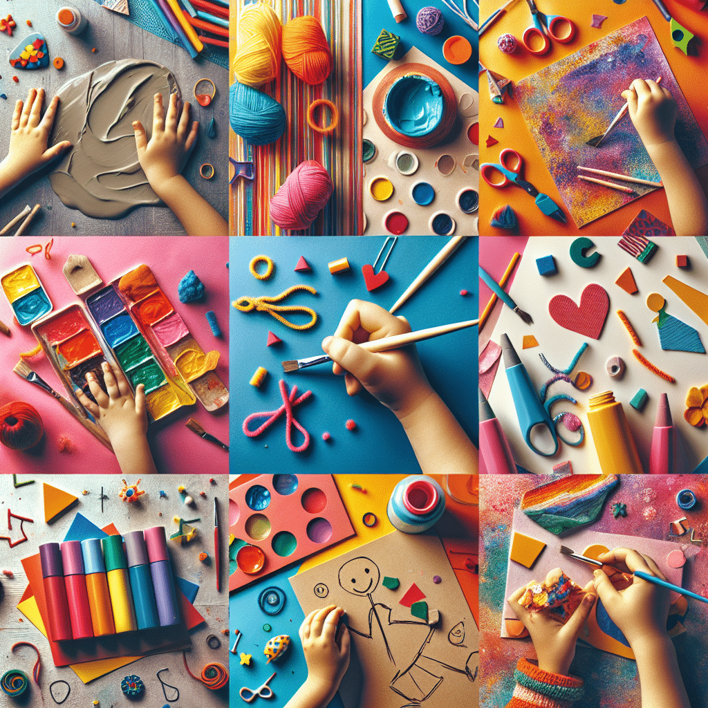 projetos DIY de artes para crianças em casa