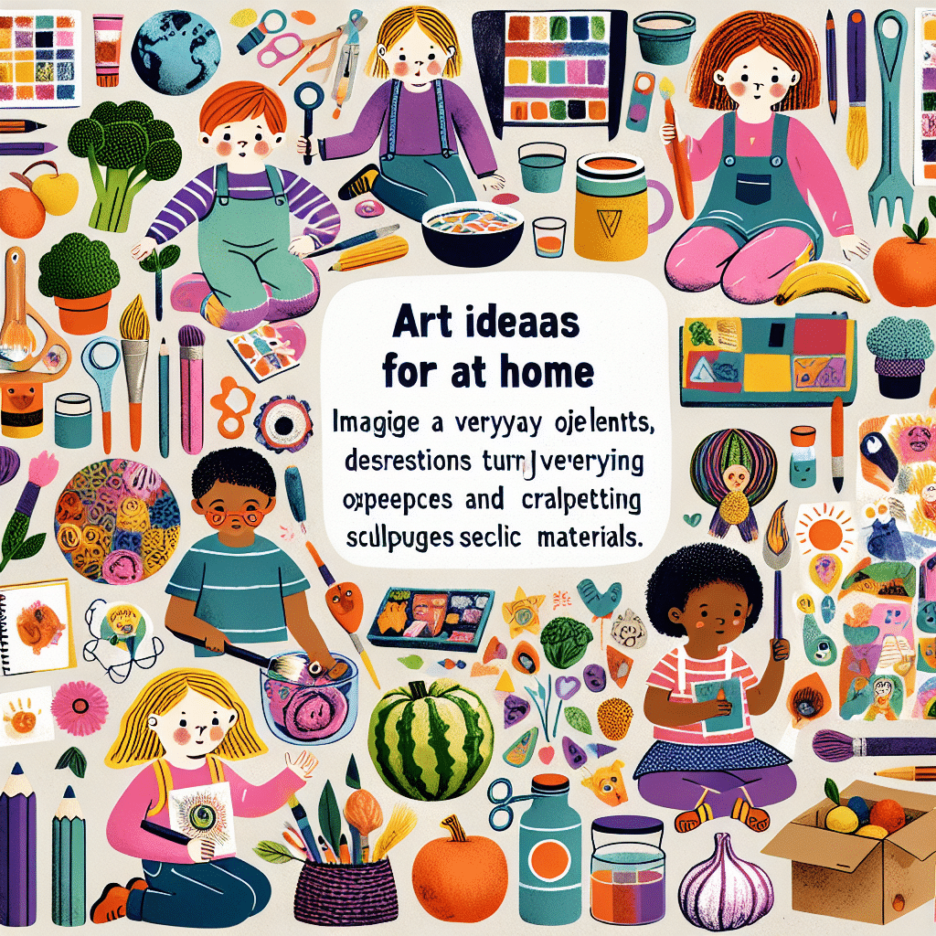 Ideias de Arte para Crianças em Casa: Transformando o Cotidiano em Criatividade